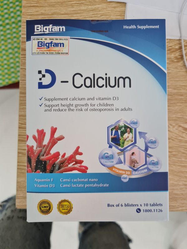 D-Calcium bổ sung canxi và Vitamin D3