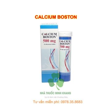 Calcium Boston viên sủi bố sung khoáng chất phòng ngừa thiếu canxi
