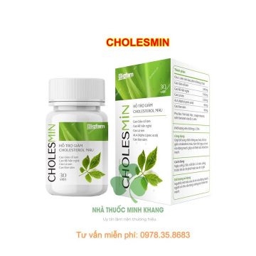 Cholesmin hỗ trợ giảm mỡ máu