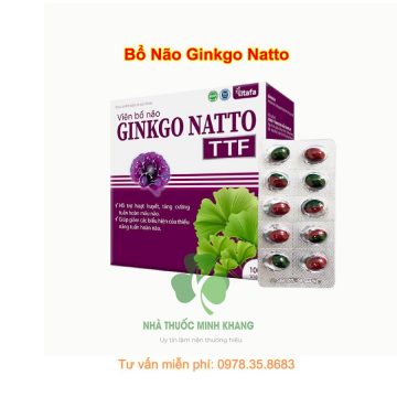 Viên bổ não Ginkgo Natto TTF hỗ trợ hoạt huyết
