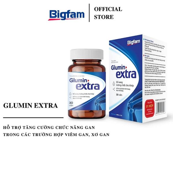 Glumin Extra viên uống bổ sung dưỡng chất cho khớp và giảm nguy cơ thoái hoá khớp