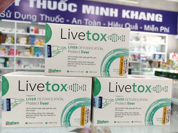 Viên uống bổ gan Livetox Bigfam hỗ trợ giải độc và tăng cường chức năng gan