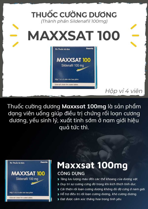viên uống maxxsat 100 tăng cường sinh lý