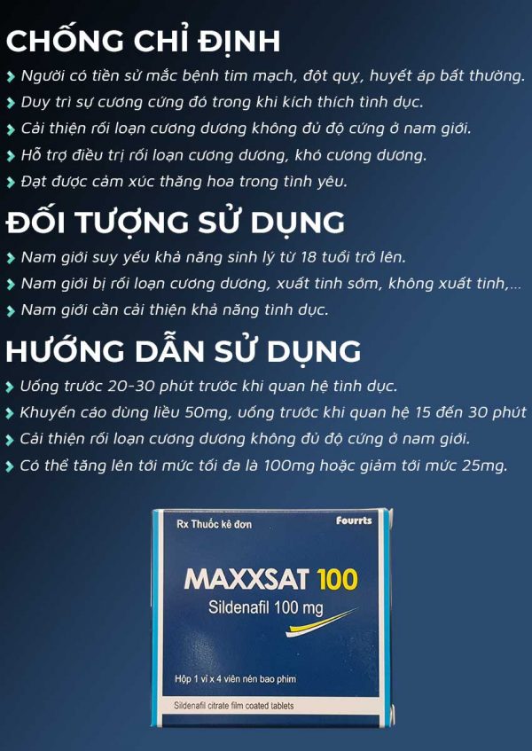 viên uống maxxsat 100 tăng cường sinh lý