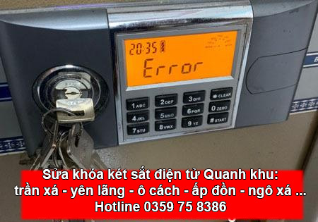 Sửa khóa két sắt , két điện tử tại nhà